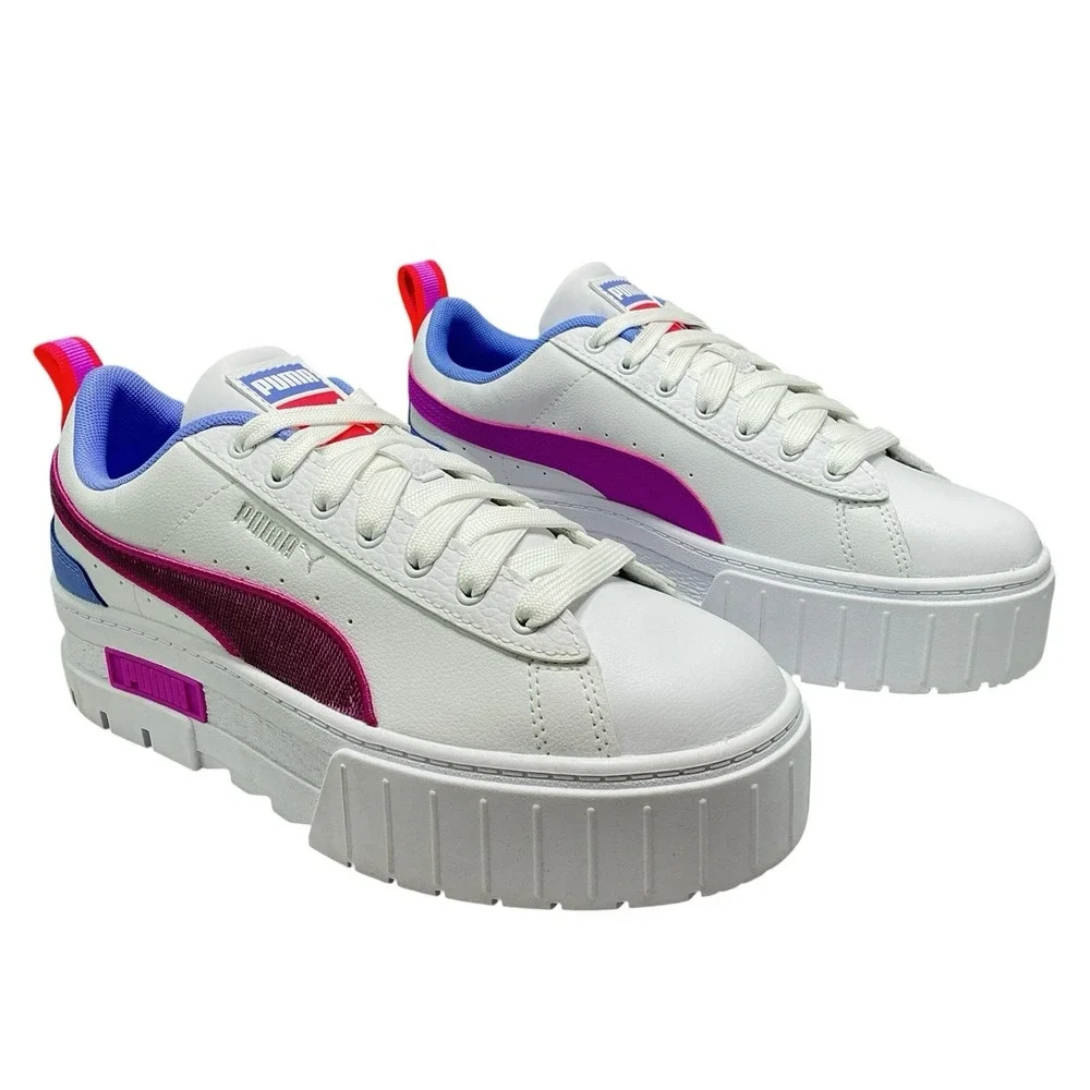 PUMA Mayze Glitzy Platform Sneakers 388535-01 Junior Size 7/Women Sz 8 US No Box